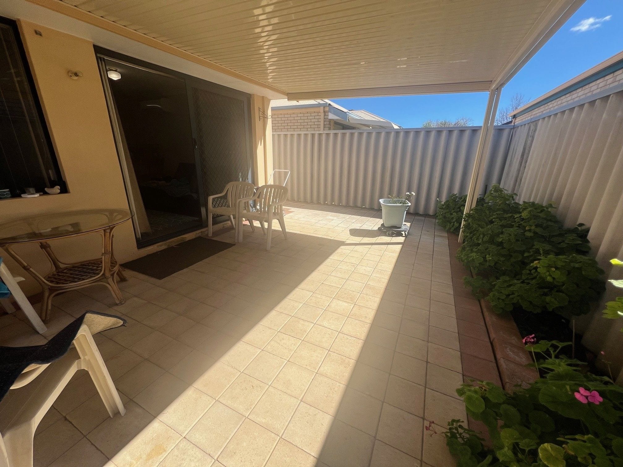 Patio, before