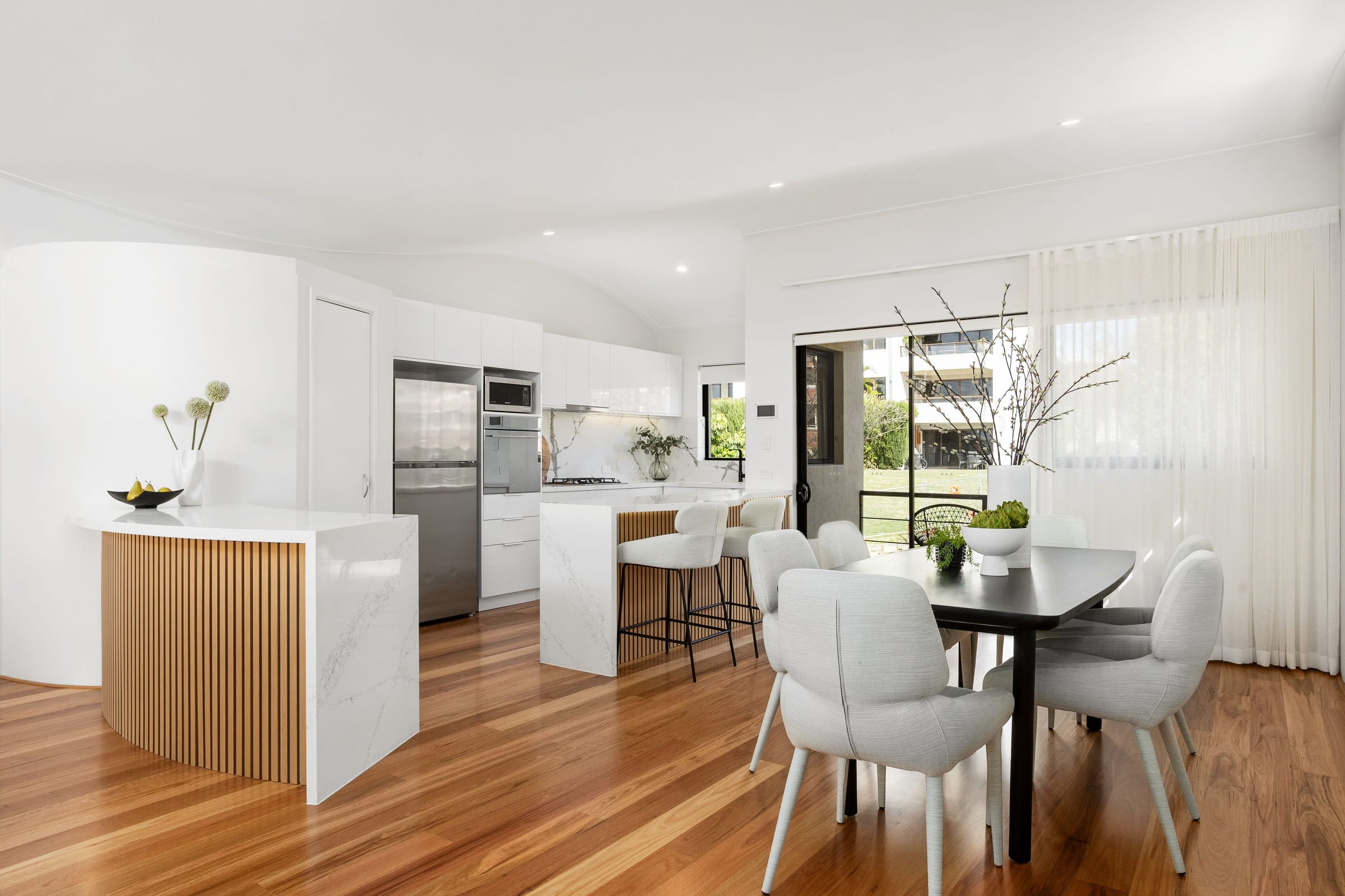 Kitchen and dining, after